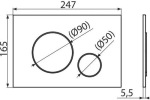 Koller Pool AM101/1120 з хромованою круглою кнопкою M671 + підвісний унітаз ROUND AM101/1120-4:1 UA M671-0001 + RN-0520-RW - купити в інтернет-магазині Техностар