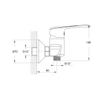 Koller Pool AQUA змішувач для душу 1101320305 - купити в інтернет-магазині Техностар