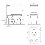 Koller Pool DAKOTA комплект : унітаз підлоговий з сидінням Soft-close + бачок (змив Tornado) 1805560199 - купити в інтернет-магазині Техностар