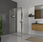 Koller Pool Dakota 1200x1850 мм chrome, скло 5мм clear 1605210303 - купити в інтернет-магазині Техностар