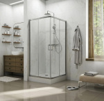 Koller Pool Dakota 90х90х185 квадратна, скло 5 мм прозоре, хром 1405642203 - купити в інтернет-магазині Техностар