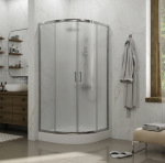 Koller Pool Dakota 90х90х185 напівкругла, скло 5 мм Grape, хром 1405652304 - купити в інтернет-магазині Техностар