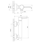 Koller Pool Dakota змішувач для душу 1105320305 - купити в інтернет-магазині Техностар