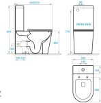 Koller Pool GRACE комплект : унітаз підлоговий з сидінням Soft-close + бачок 1808560199 - купити в інтернет-магазині Техностар