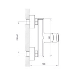 Koller Pool GRACE змішувач для душу 1108320305 - купити в інтернет-магазині Техностар