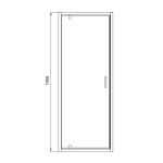 Koller Pool Line Pro 800 мм, chrome, скло 6мм clear 1538162203 - купити в інтернет-магазині Техностар