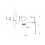 Koller Pool STYLE змішувач для душу 1125320305 - купити в інтернет-магазині Техностар