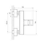 Koller Pool TERA змішувач для душу 1126320305 - купити в інтернет-магазині Техностар