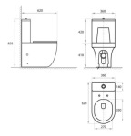 Koller Pool TWIN комплект : унітаз підлоговий з сидінням Soft-close + бачок (змив Rimless) 0570550119 - купити в інтернет-магазині Техностар