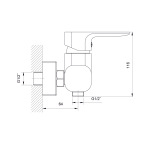 Koller Pool Trend змішувач для душа 1127320305 - купити в інтернет-магазині Техностар