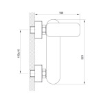Koller Pool Trend змішувач для душа 1127320305 - купити в інтернет-магазині Техностар