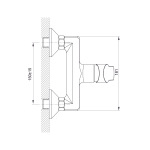 Koller Pool Twist змішувач одноважільний для душу 35 мм 1178320305 - купити в інтернет-магазині Техностар