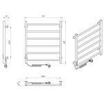 Laris Альфа ЧФЧ6 500*600 Електро Ліве підключення R3 - купити в інтернет-магазині Техностар