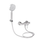 Lidz Aria 010 (з душовим гарнітуром) (k35) LDARI010NKS43361 Nickel - купити в інтернет-магазині Техностар