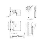 Lidz Aria 010 (з душовим гарнітуром) (k35) LDARI010NKS43361 Nickel - купити в інтернет-магазині Техностар