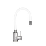 Lidz Aria 015F3 з гнучким виливом (k35) LDARI015F3WHI43362 White / Nickel - купити в інтернет-магазині Техностар