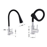 Lidz Aria 015F31 з гнучким виливом (k35) LDARI015F31BNK31872 Black / Nickel - купити в інтернет-магазині Техностар