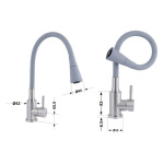 Lidz Aria 015F31 з гнучким виливом (k35) LDARI015F31GNK31871 Grey / Nickel - купити в інтернет-магазині Техностар