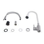 Lidz Aria 015F31 з гнучким виливом (k35) LDARI015F31WNK36981 White / Nickel - купити в інтернет-магазині Техностар