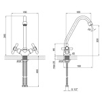 Lidz Dominox 271F LDDOM271FCRM35535 Chrome - купити в інтернет-магазині Техностар