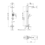 Lidz Dozorca 1030 на три споживача (з виливом) (k35) LDDOZ1030CRM45407 Chrome - купити в інтернет-магазині Техностар