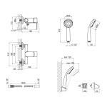Lidz Gloria 010 (з душовим гарнітуром) (k35) LDGLO010CRM35101 Chrome - купити в інтернет-магазині Техностар