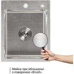 Lidz H4050 інтегрована Brushed Steel 3,0/1,0 мм + Змішувач Aria для кухні з гнучким виливом (k35) Grey - купити в інтернет-магазині Техностар