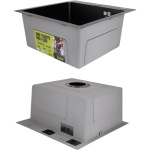 Lidz H4545 Black PVD Decor 2,5/0,5 мм + Змішувач Aria для кухні з гнучким виливом (k35) Black - купити в інтернет-магазині Техностар
