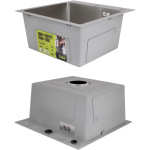 Lidz H4545 Decor 2,5/0,5 мм + Змішувач Aria для кухні з гнучким виливом (k35) Grey - купити в інтернет-магазині Техностар