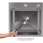 Lidz H4545 Decor 2,5/0,5 мм + Змішувач Aria для кухні з гнучким виливом (k35) Grey - купити в інтернет-магазині Техностар