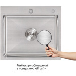 Lidz H5045 інтегрована Brushed Steel 3,0/1,0 мм + Змішувач Aria для кухні з гнучким виливом (k35) Grey - купити в інтернет-магазині Техностар