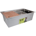 Lidz H6845 Brushed 3,0/1,0 мм + Змішувач Aria для кухні з гнучким виливом (k35) Grey - купити в інтернет-магазині Техностар