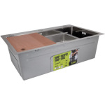 Lidz H6845 Decor 3,0/1,0 мм + Змішувач Aria для кухні з гнучким виливом (k35) Grey - купити в інтернет-магазині Техностар