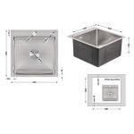 Lidz Handmade H5050 (LDH5050BRU35375) Brushed Steel 3,0/1,0 мм - купити в інтернет-магазині Техностар