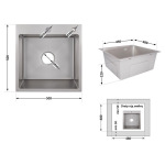 Lidz Handmade H5050G (LDH5050GPVD43620) Brushed Grey PVD 3,0/1,0 мм - купити в інтернет-магазині Техностар