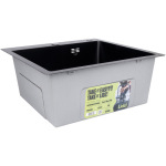 Lidz Handmade H5050HB Мийка для кухні інтегрована Decor Black PVD Honeycomb 2,5/0,5 мм LDH5050BDECPVD48369 - купити в інтернет-магазині Техностар