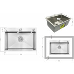 Lidz Handmade H5843 Brushed Steel 3,0/1,0 мм LDH5843BRU49442 - купити в інтернет-магазині Техностар