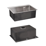 Lidz Handmade H6050 Мийка для кухні інтегрована Brushed у комплекті з дозатором + - купити в інтернет-магазині Техностар