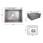 Lidz Handmade H6050G (LDH6050GPVD43622) Brushed Grey PVD 3,0/1,0 мм - купити в інтернет-магазині Техностар