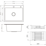Lidz Handmade H6050H Мийка для кухні інтегрована Decor Honeycomb у комплекті з дозатором + - купити в інтернет-магазині Техностар