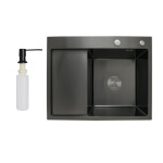 Lidz Handmade H6350BL крило ліворуч (LDH6350BRUL45589) Brushed Black PVD 3,0/1,0 мм - купити в інтернет-магазині Техностар