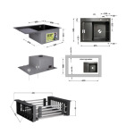 Lidz Handmade H6350BR Мийка для кухні інтегрована крило зправа BlackPVD у комплекті з дозатором + - купити в інтернет-магазині Техностар