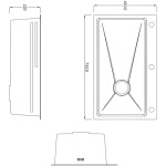 Lidz Handmade H7545 Мийка для кухні інтегрована Decor Honeycomb 3,0/1,0 мм LDH7545DEC48372 - купити в інтернет-магазині Техностар
