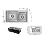 Lidz Handmade H7843 (LDH7843BRU35387) Brushed Steel 3,0/1,0 мм - купити в інтернет-магазині Техностар