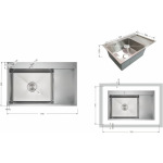 Lidz Handmade Max 500 H7849R Brushed Steel, 3,0/1,0 мм, LDH7849RBRU49464 - купити в інтернет-магазині Техностар