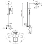 Lidz Helix 1030 (k35) на три споживачі (з виливом)  LDHEL1030NKS49182 Nickel - купити в інтернет-магазині Техностар