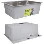 Lidz H6050H інтегрована Decor Honeycomb 2,5/0,5 мм LDH6050DEC48370 + Змішувач Aria для кухні з гнучким виливом (k35) Grey - купити в інтернет-магазині Техностар