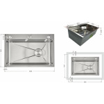 Lidz Handmade H6845 Brushed Steel 3,0/1,0 мм LDH6845BRU49455 - купити в інтернет-магазині Техностар