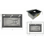 Lidz Handmade H6845B Brushed Black PVD 3,0/1,0 мм LDH6845BRUBLM49456 - купити в інтернет-магазині Техностар