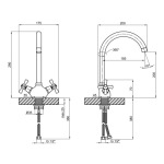 Lidz Lamb 278F двохвентильний LDLAM278FCRM35071 Chrome - купити в інтернет-магазині Техностар